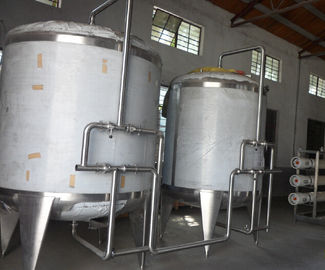 Βιομηχανικές καθαρές δεξαμενές νερού ανοξείδωτου εξοπλισμού κατεργασίας ύδατος τροφίμων για τις εγκαταστάσεις ποτών